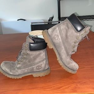 Grey Timberland Boots